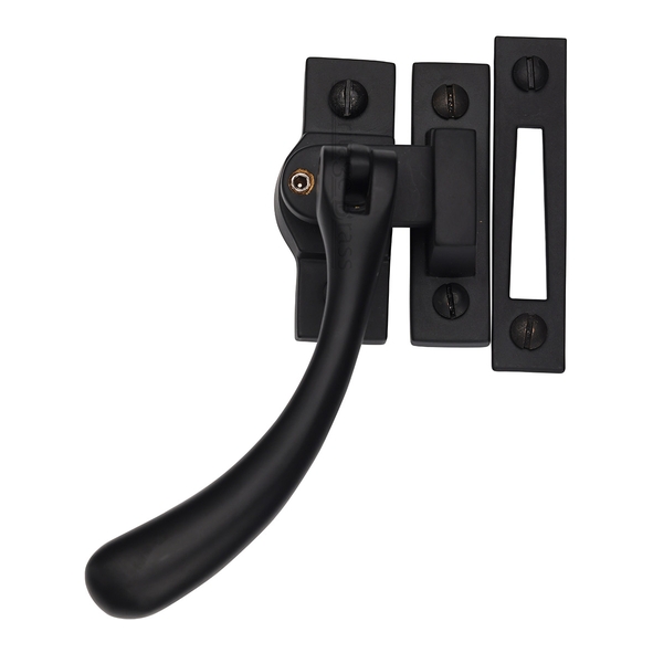 V1008L MP/HP-BKMT  Matt Black  Heritage Brass Locking Bulb End Casement Fastener